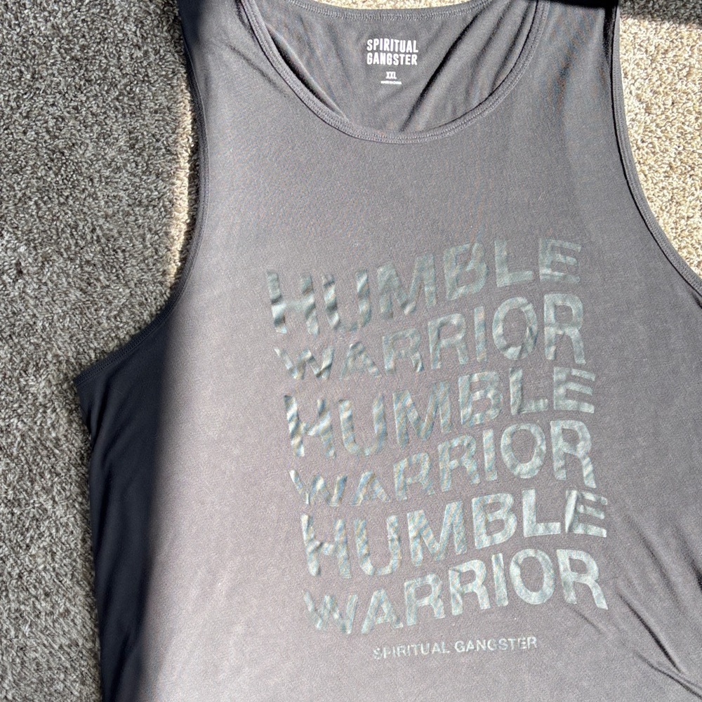 Spiritual Gangster Gray Humble Warrior Tank Top